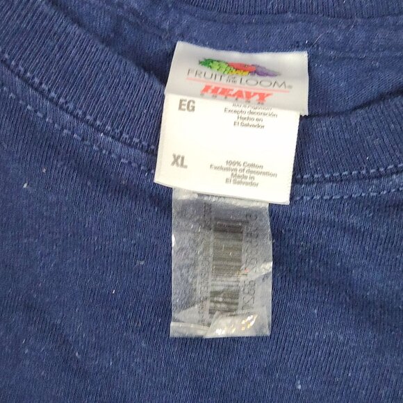 Scotland Home Of Nessie Navy Blue T-Shirt XL Fruit Of The Loom Cotton - Picture 4 of 8